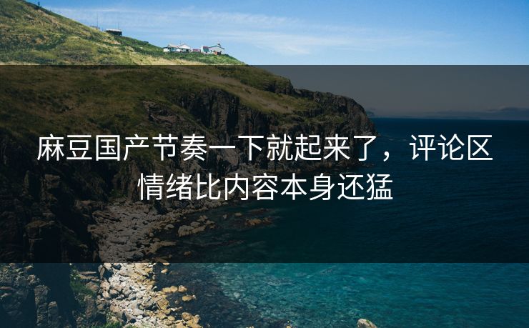 麻豆国产节奏一下就起来了,评论区情绪比内容本身还猛 第1张 麻豆国产节奏一下就起来了,评论区情绪比内容本身还猛 第1张