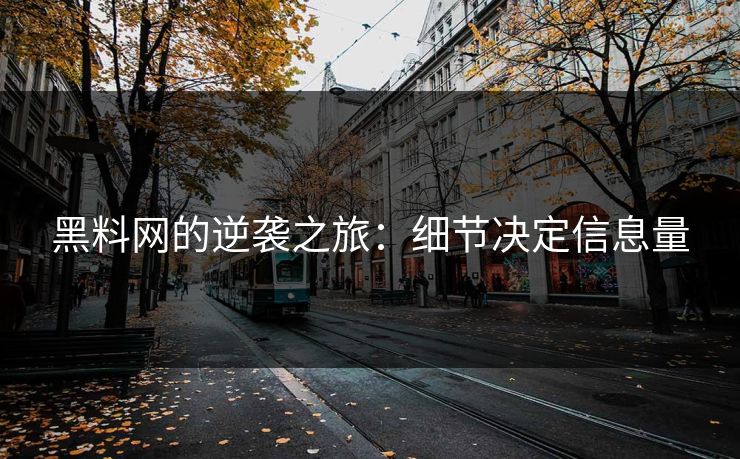 黑料网的逆袭之旅:细节决定信息量 第1张 黑料网的逆袭之旅:细节决定信息量 第1张